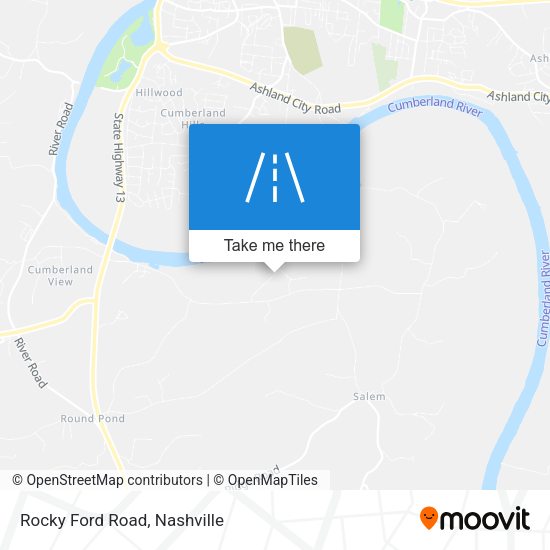 Mapa de Rocky Ford Road