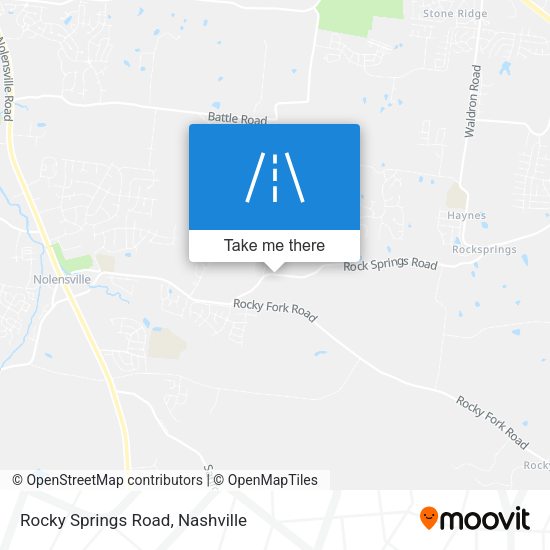 Rocky Springs Road map