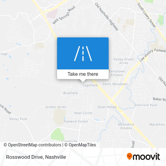Mapa de Rosswood Drive