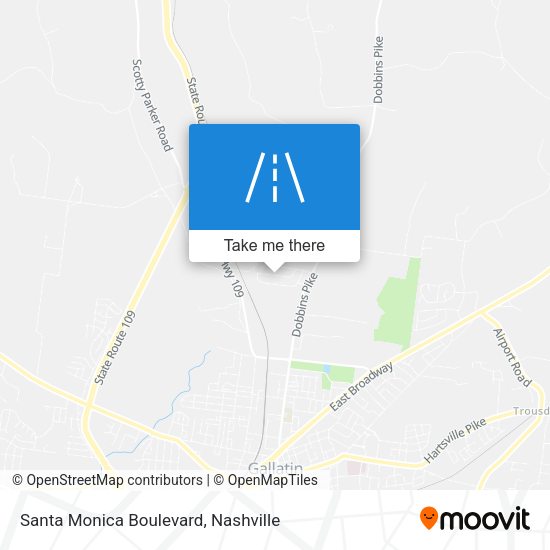 Santa Monica Boulevard map