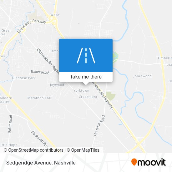 Sedgeridge Avenue map