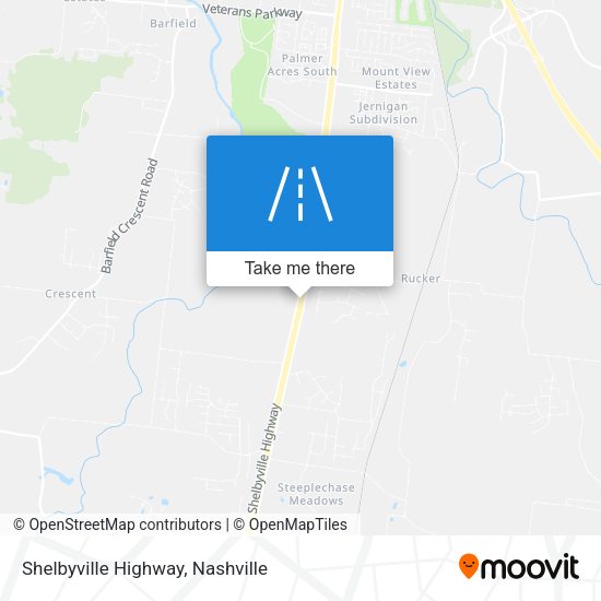 Mapa de Shelbyville Highway
