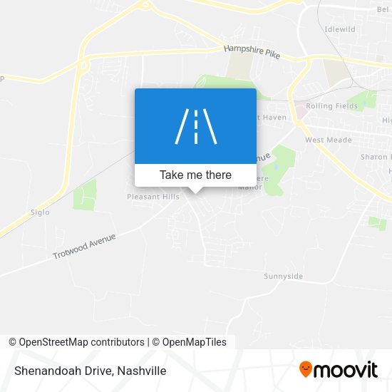 Mapa de Shenandoah Drive