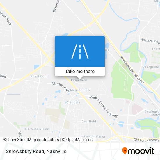 Mapa de Shrewsbury Road