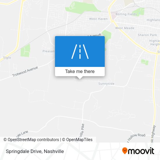 Mapa de Springdale Drive