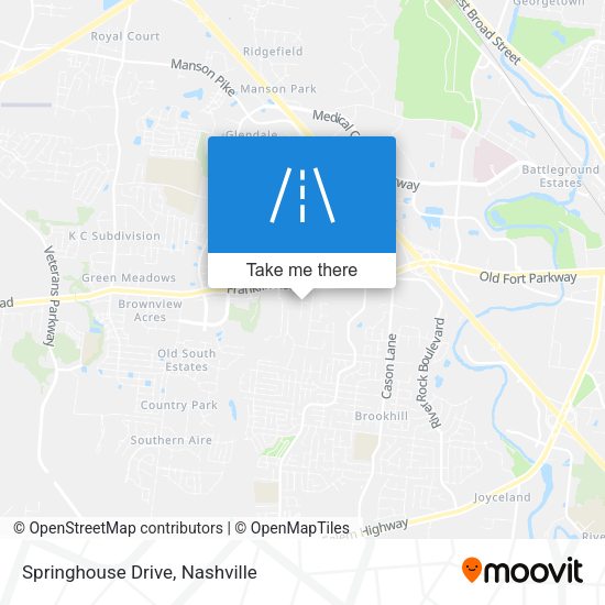 Springhouse Drive map
