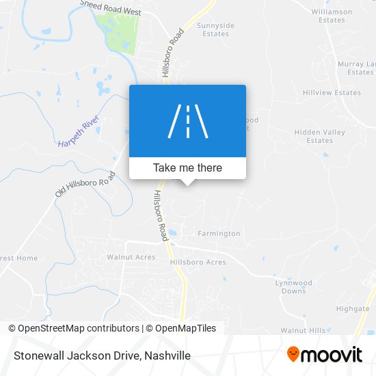 Stonewall Jackson Drive map