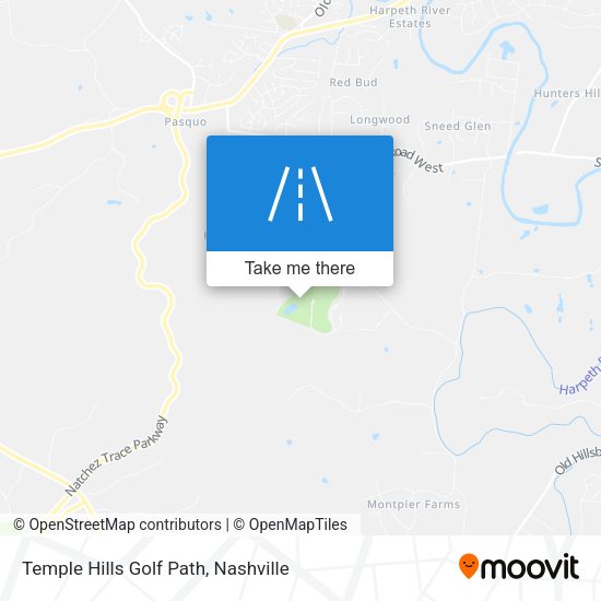 Temple Hills Golf Path map