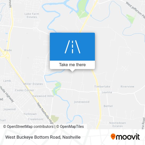 Mapa de West Buckeye Bottom Road