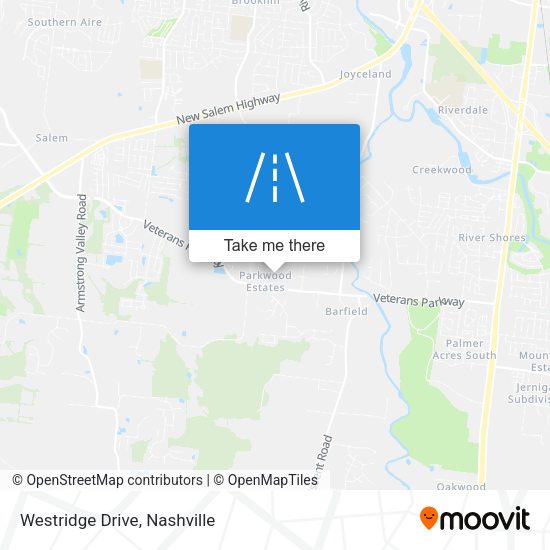 Mapa de Westridge Drive