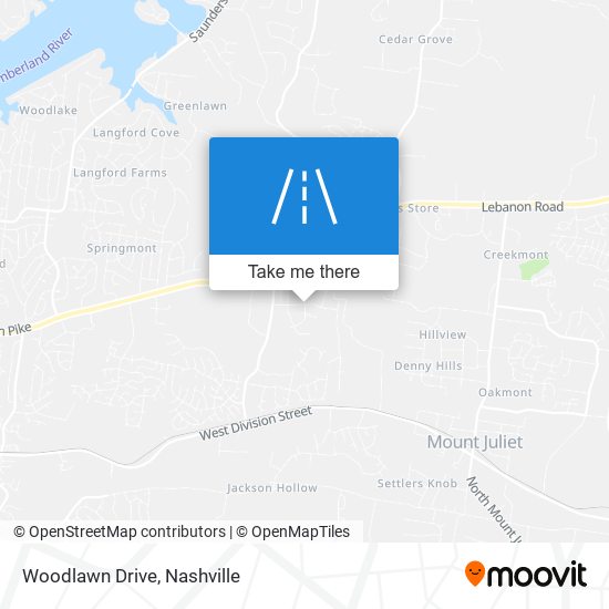 Mapa de Woodlawn Drive