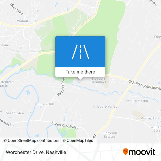 Worchester Drive map