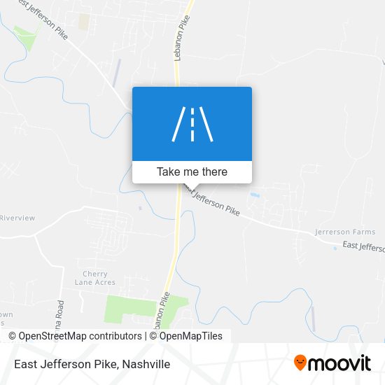 East Jefferson Pike map