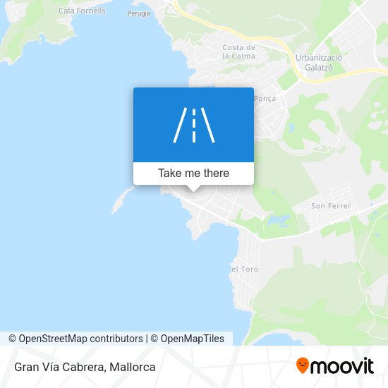 Gran Vía Cabrera map