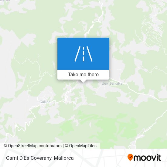 Camí D'Es Coverany map