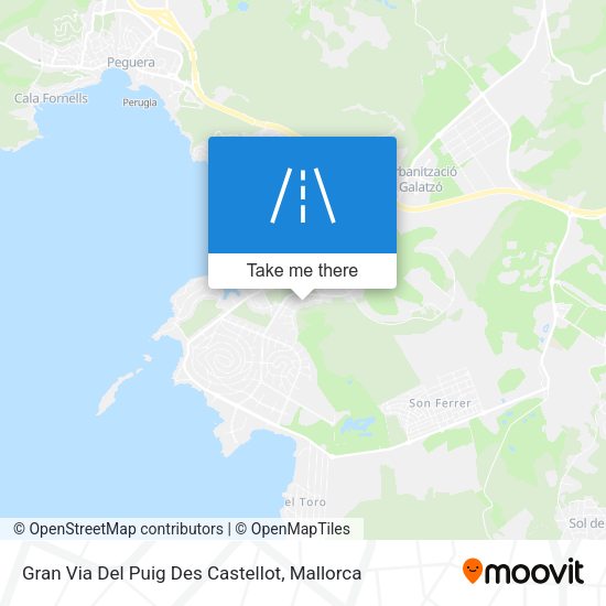 Gran Via Del Puig Des Castellot map