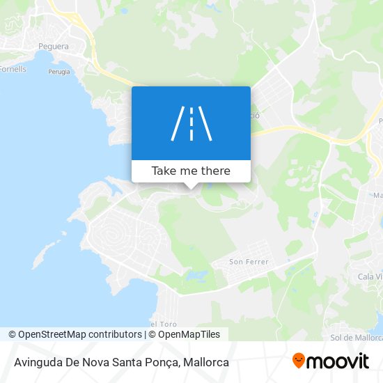 mapa Avinguda De Nova Santa Ponça
