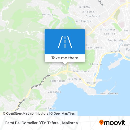 mapa Camí Del Comellar D'En Tafarell