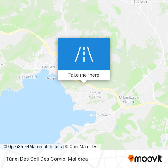 Túnel Des Coll Des Gorvió map