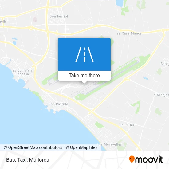 mapa Bus, Taxi