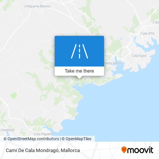 Camí De Cala Mondragó map