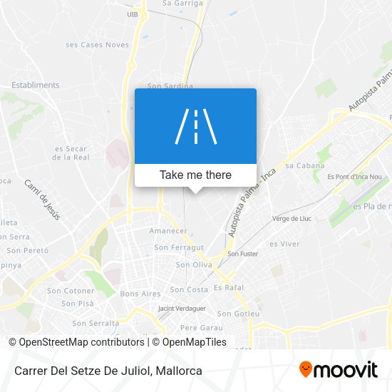 Carrer Del Setze De Juliol map