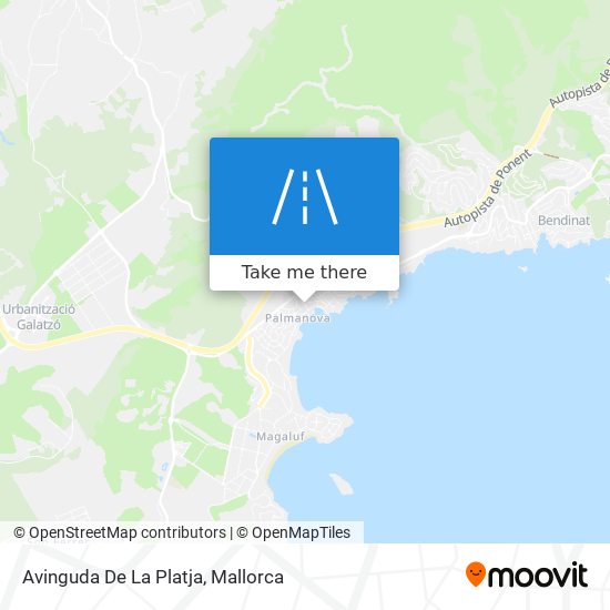 mapa Avinguda De La Platja