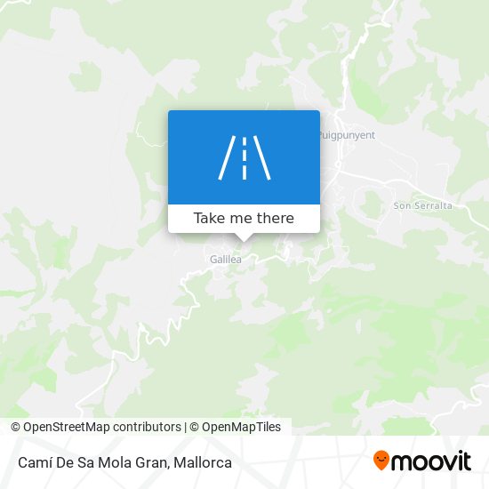 mapa Camí De Sa Mola Gran