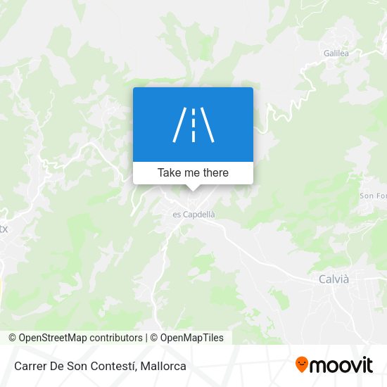 Carrer De Son Contestí map
