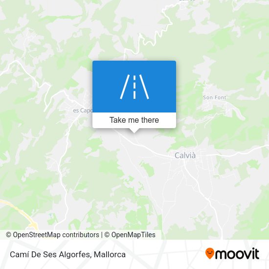 Camí De Ses Algorfes map