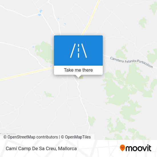 Camí Camp De Sa Creu map