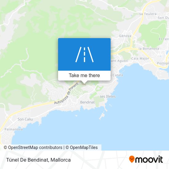 Túnel De Bendinat map