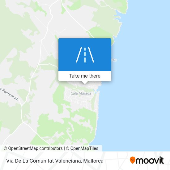 Via De La Comunitat Valenciana map