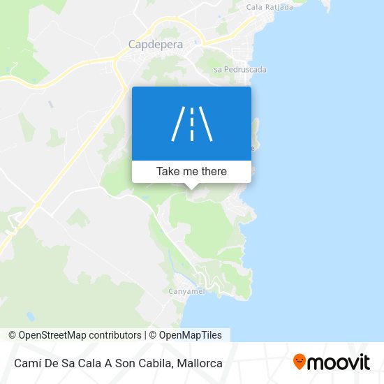 Camí De Sa Cala A Son Cabila map