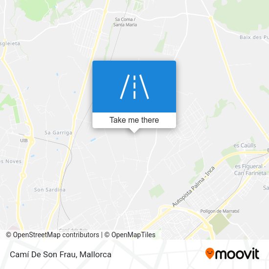 Camí De Son Frau map