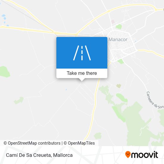 Camí De Sa Creueta map