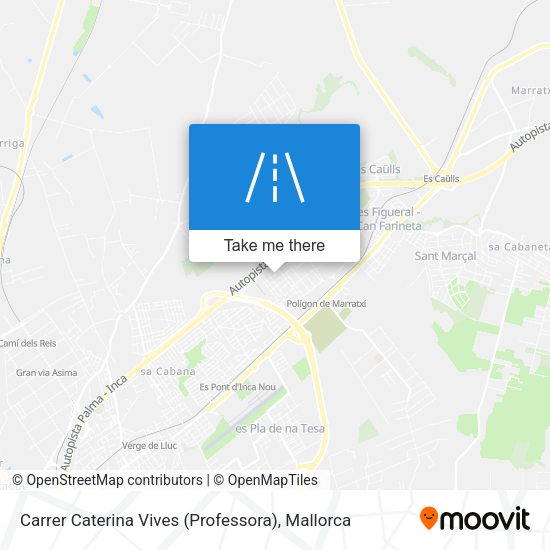 mapa Carrer Caterina Vives (Professora)