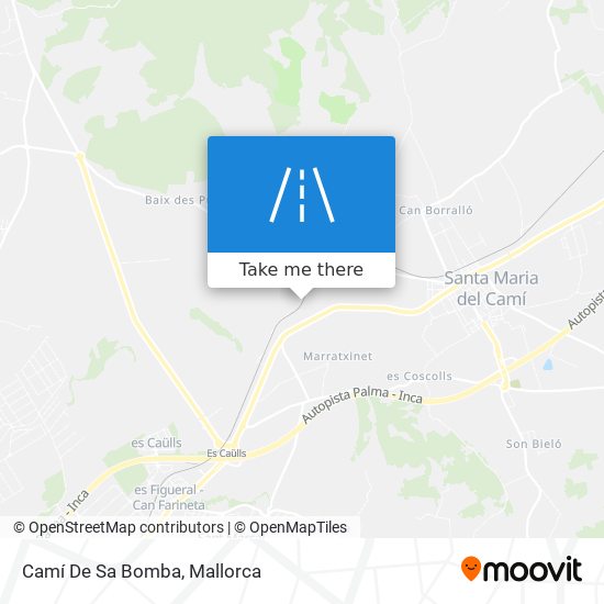 mapa Camí De Sa Bomba