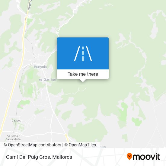 Camí Del Puig Gros map