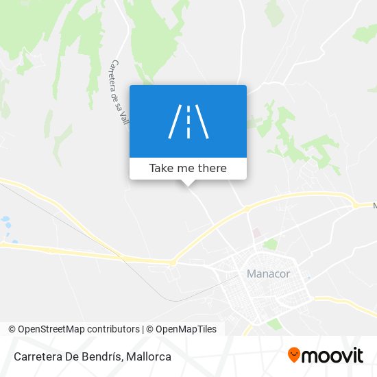 Carretera De Bendrís map