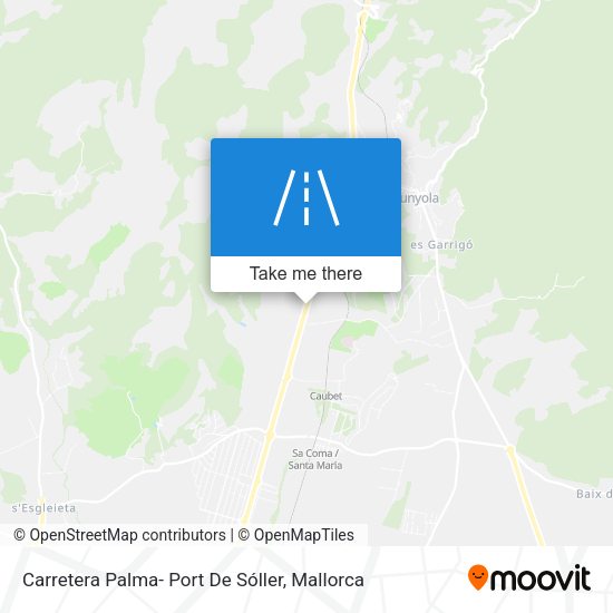 Carretera Palma- Port De Sóller map