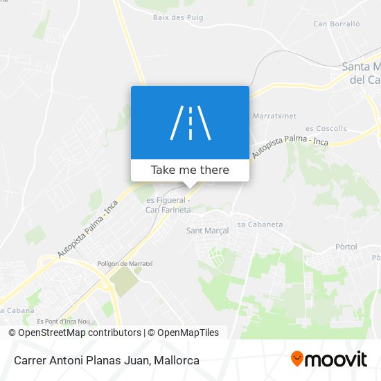 mapa Carrer Antoni Planas Juan