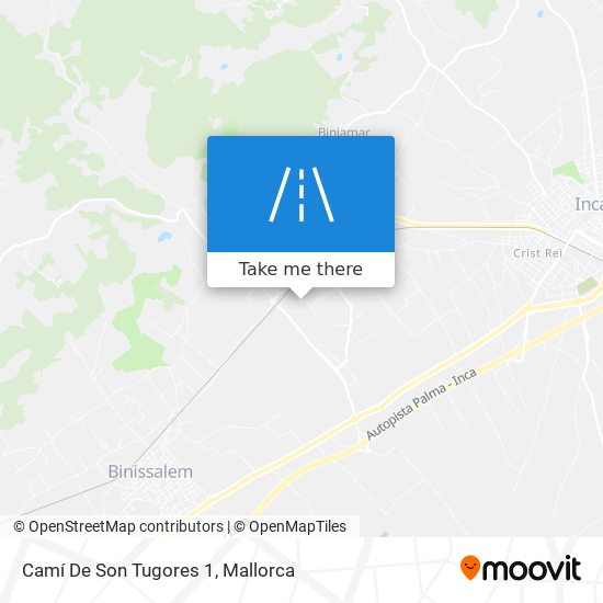 Camí De Son Tugores 1 map