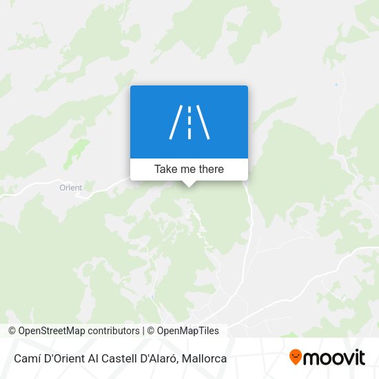 Camí D'Orient Al Castell D'Alaró map