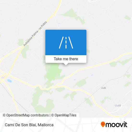 Camí De Son Blai map