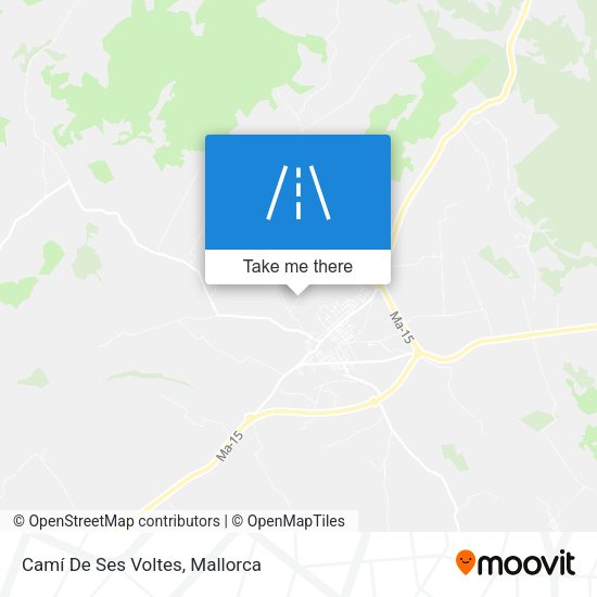 Camí De Ses Voltes map