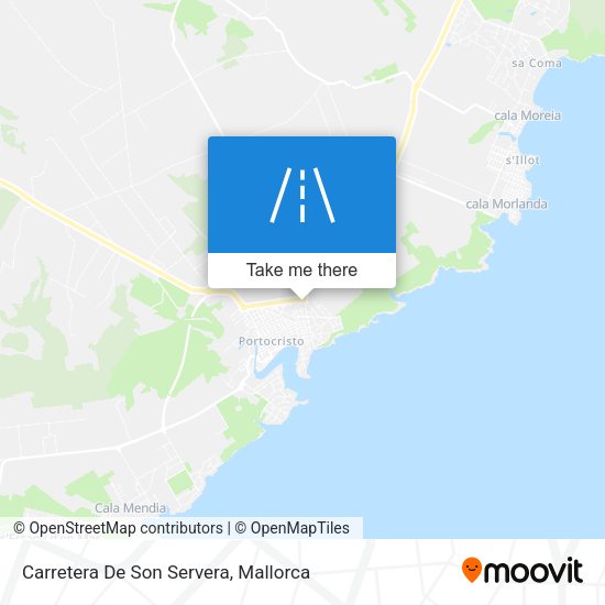 Carretera De Son Servera map