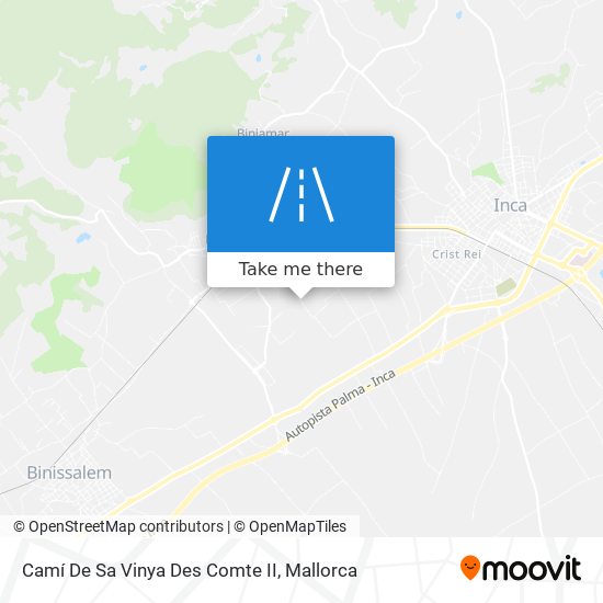 mapa Camí De Sa Vinya Des Comte II