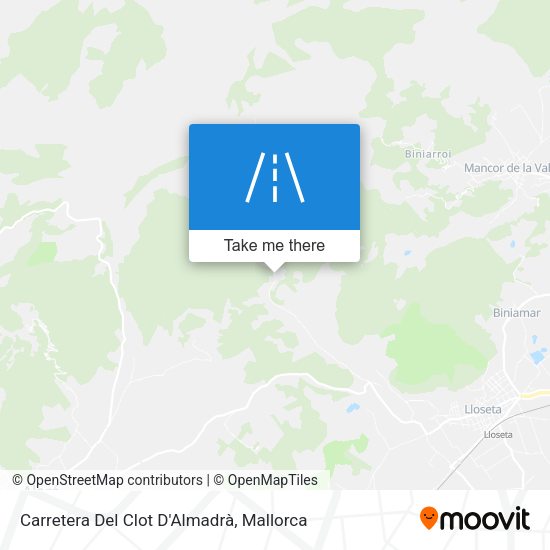 Carretera Del Clot D'Almadrà map