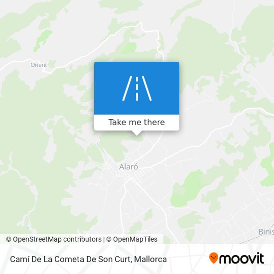 Camí De La Cometa De Son Curt map